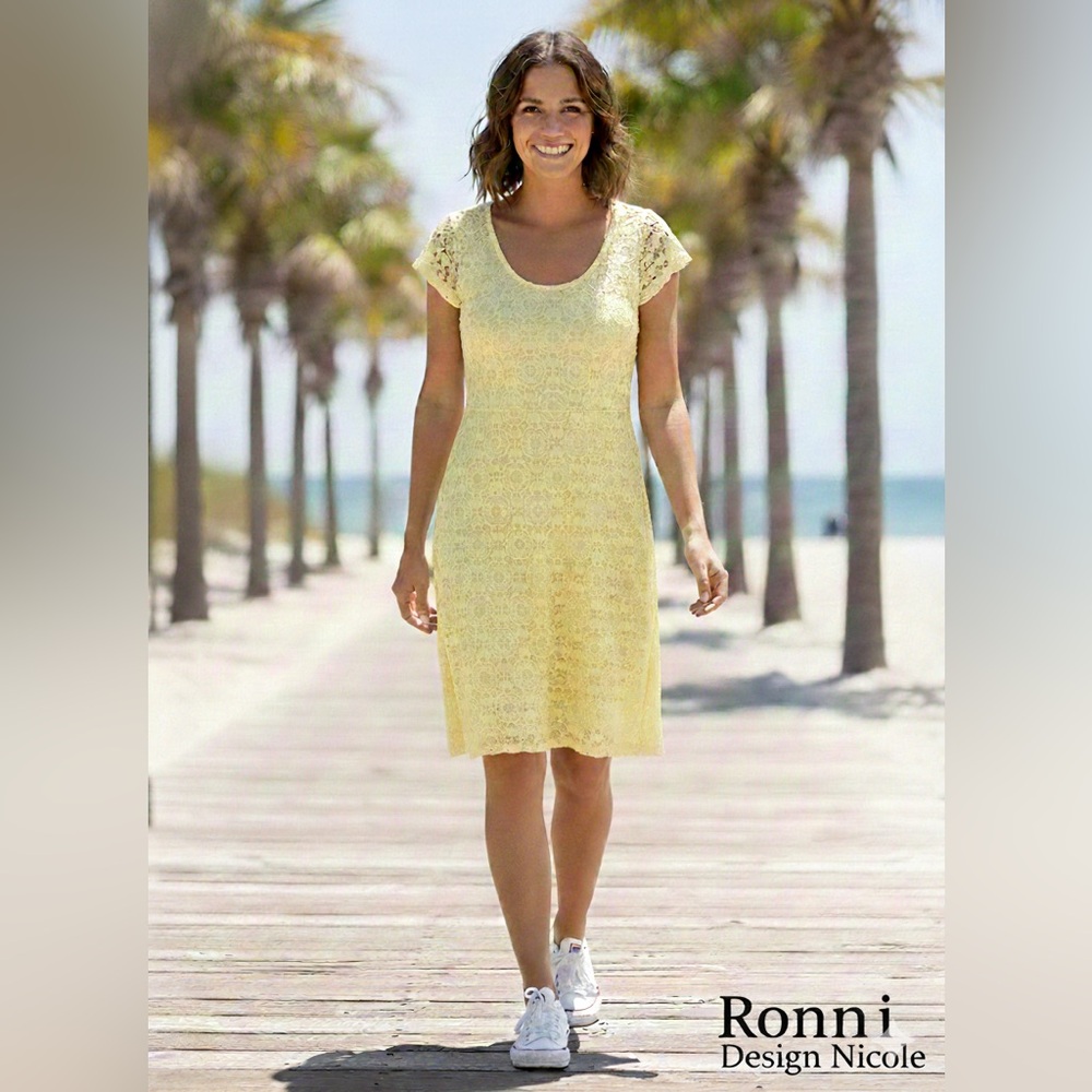 NWT Yellow Lace Dress